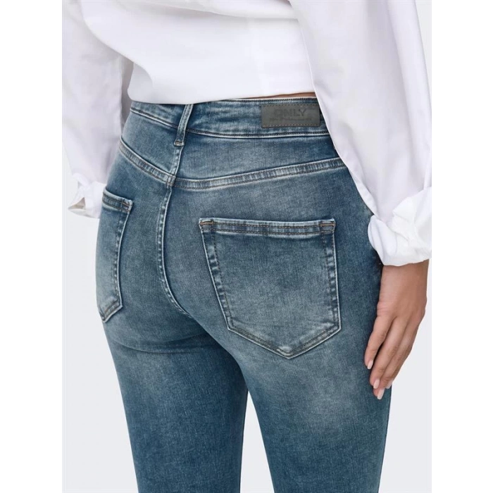 Püsküllü Paça Slim Fit Yüksek Bel Kadın Kot Pantolon