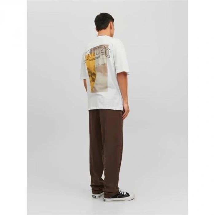 Sırt Baskılı Erkek Oversize T- Shırt