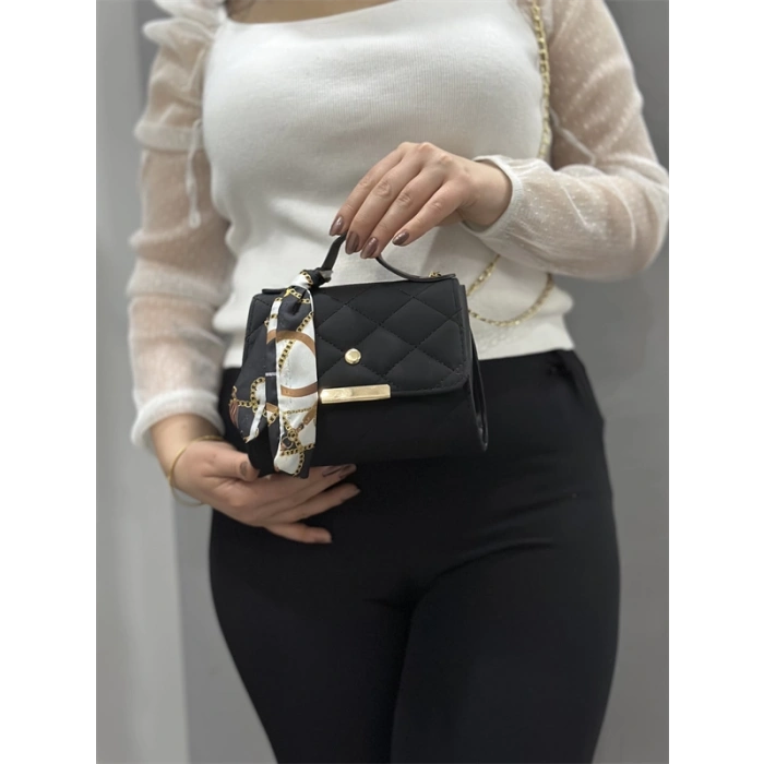 Siyah cilt zoje çanta