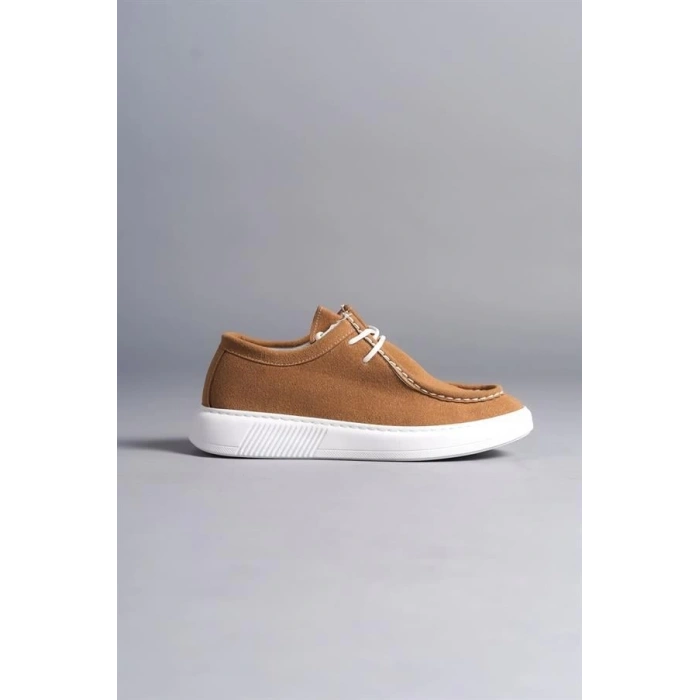 SLW170 Tornado Bağcıklı Süet Erkek Günlük Spor Klasik Ayakkabı BT - Taba