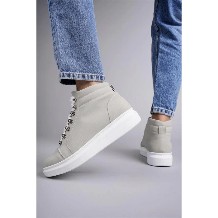 SLW206 Ottawa Bağcıklı Süet Erkek Günlük Spor Bot BT - Gri