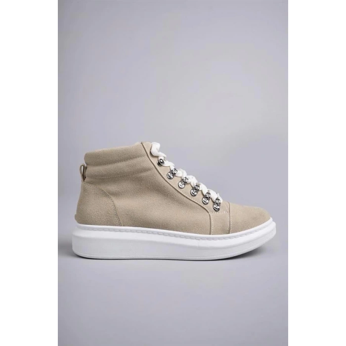 SLW206 Ottawa Bağcıklı Süet Erkek Günlük Spor Bot BT - Krem