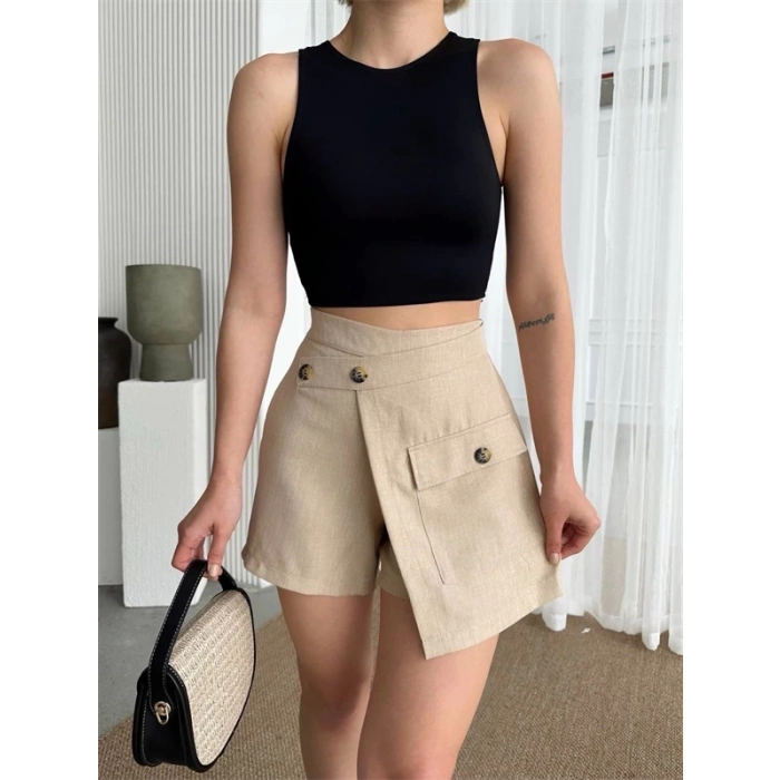 Tek cepli şort etek