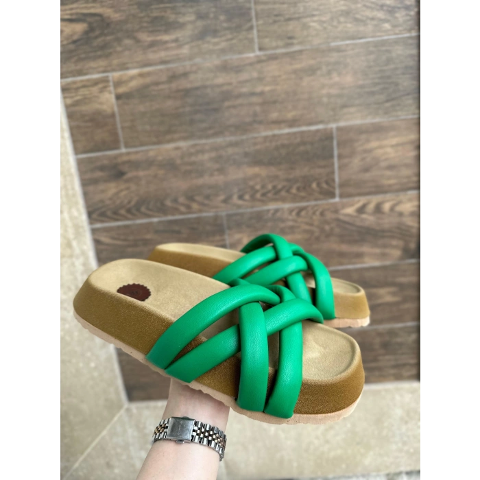 Tenda Yeşil Cilt Terlik