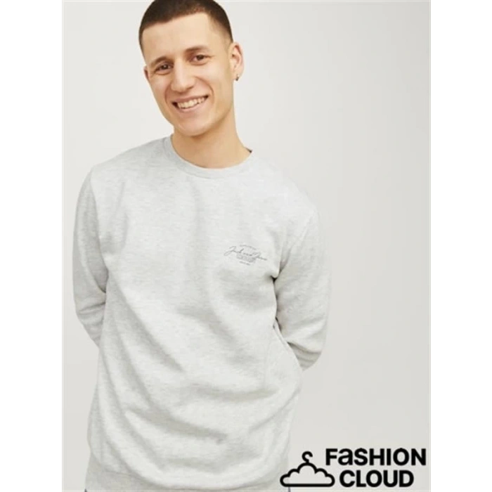 Üç İplik Küçük Baskılı Erkek Sweatshirt