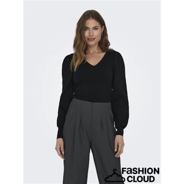 V Yaka Günlük Giyilebilen Şık Yaka Detay Kadın Sweat