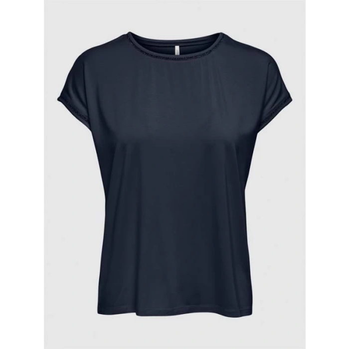 Viskon Yaka Dantel T-Shirt