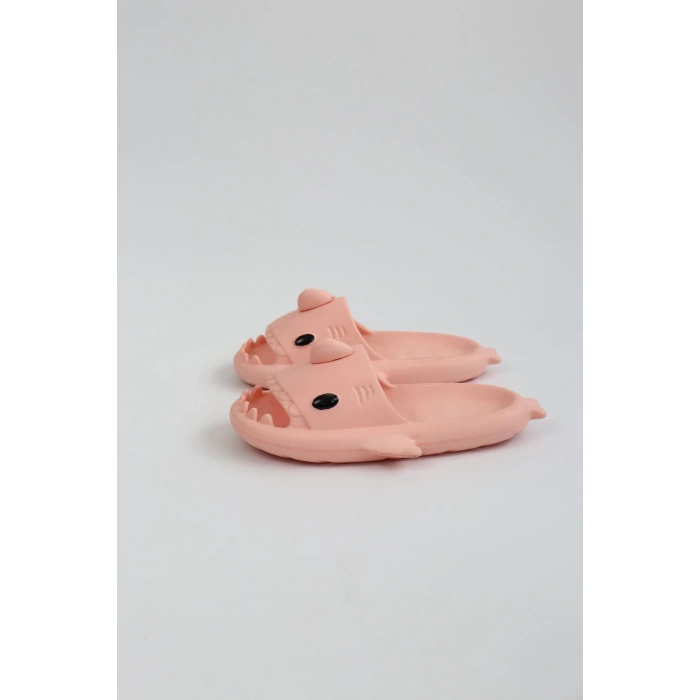 WG500 Köpekbalığı Pembe Unisex Tam Ortopedik Terlik Shark Slides