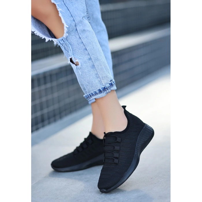 Wina Siyah Triko Spor Ayakkabı