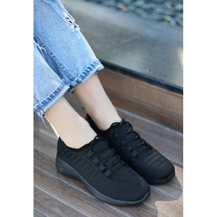 Wina Siyah Triko Spor Ayakkabı