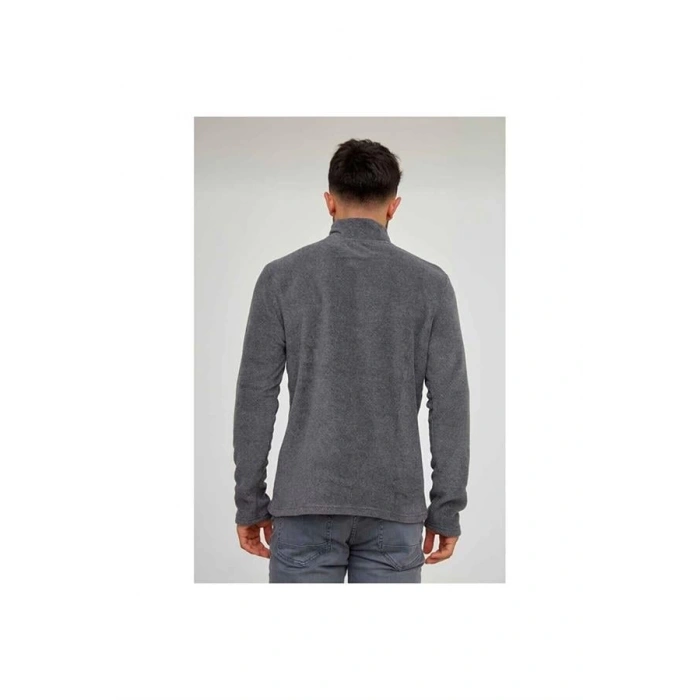 Yarım Fermuar Dik Yaka Erkek Polar