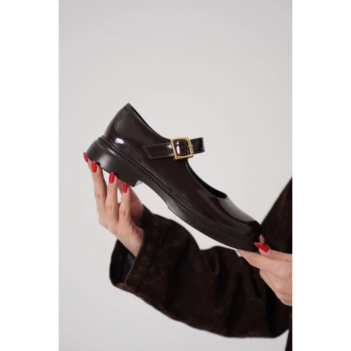 Yokox Kahverengi Rugan Oxford Ayakkabı