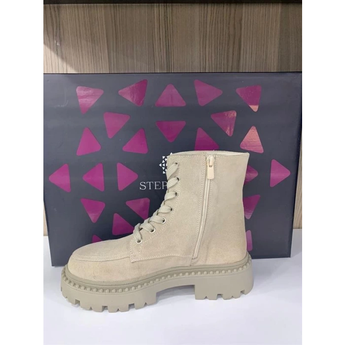 Z322412 Deri Bayan Fermuarlı Bot