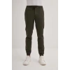 0004 Düğme Kapamalı Beli ve Paçası Lastikli Jogger Erkek Pantolon HAKİ