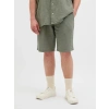 12279651 Müslin Kumaş Büyük Beden Rahat Erkek Short Haki