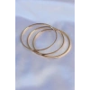 316L Çelik Gold Renk Ajda Model Kadın 65 mm Bilezik