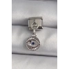 316L Çelik Gümüş Renk Sallantı Zirkon Taşlı Göz Model Nomination Charm