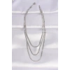 316L Çelik İtalyan Zincir Gümüş Renk Çoklu Kolye