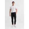 8017 2 İplik Slim Fit Erkek Eşofman Altı Siyah