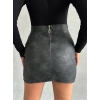 Eskitme deri mini etek