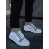 Kb-X46 Kuback Beyaz Bebe Mavi Yüksek Beyaz Taban Günlük Spor Ayakkabı