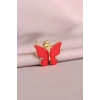 Kırmızı Kelebek Model Kadın Kolye