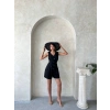 Kuşaklı şortlu tulum