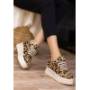 Lulu Leopar Süet Bağcıklı Spor Ayakkabı