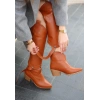 Milla Taba Cilt Tak Çıkar Topuklu Bot Ve Çizme