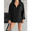 Modal Oversize Cepli Gömlek