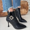 Moose Siyah Cilt Topuklu Bot