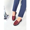 Narli Bordo Rugan Oxford Ayakkabı