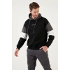 Parçalı Kapşonlu Sweatshirt