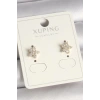 Pirinç Gold Renk Zirkon Taşlı Çiçek Model Xuping Kadın Küpe