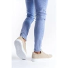 SLW165 Elite Bağcıklı Süet Erkek Günlük Sneaker Ayakkabı BT - Krem