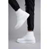 SLW207 Oslo Bağcıklı Cilt Erkek Günlük Spor Bot BT - Beyaz