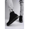 SLW207 Oslo Bağcıklı Süet Erkek Günlük Spor Bot ST - Siyah