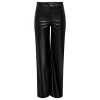 Straight Fit Deri Pantolon  SIYAH