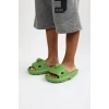 WG500 Köpekbalığı Haki Unisex Tam Ortopedik Terlik Shark Slides