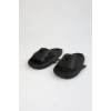 WG500 Köpekbalığı Siyah Unisex Tam Ortopedik Terlik Shark Slides