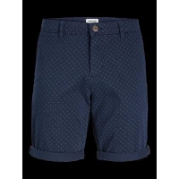 12261618 Puantiye Desenli Büyük Beden Kumaş Short