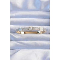 316L Çelik Altın Renk Zirkon Taşlı Sedefli Kelepçe