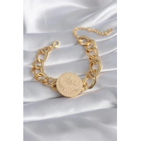 316L Çelik Gold Renk Reşat Altın Model Samanyolu Kadın Bileklik