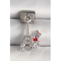 316L Çelik Gümüş Renk Eyfel Kulesi Modeli Nomination Charm