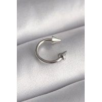 316L Çelik Gümüş Renk Halka Çivi Model Kadın Piercing