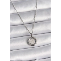 316L Çelik Gümüş Renk Zincir Gümüş Renk Altın Model Kadın Kolye