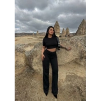 Bol paça pantolonlu alt üst takım