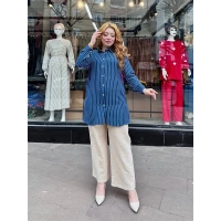 Çizgili tunik gömlek