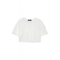 Crop T-Shirt Oversize Beyaz
