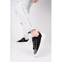 Enber Siyah Kot Bağcıklı Spor Ayakkabı